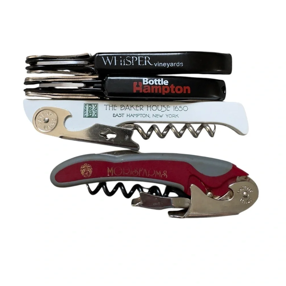Hamptons & Tuscany Wine Corkscrew 4 pc Set Whisper, Hampton, Baker, Morisfarms